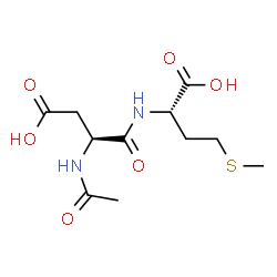 ChemSpider 2D Image | N-Acetyl-L-alpha-aspartyl-L-methionine | C11H18N2O6S