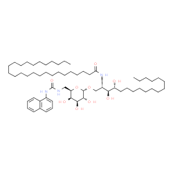 ChemSpider 2D Image | 1-O-{6-deoxy-6-[N'-(1-naphthyl)ureido]-alpha-D-galactopyranosyl}-N-hexacosanoylphytosphingosine | C61H107N3O9