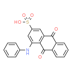 ChemSpider 2D Image | 4-Anilino-9,10-dioxo-9,10-dihydro-2-anthracenesulfonic acid | C20H13NO5S