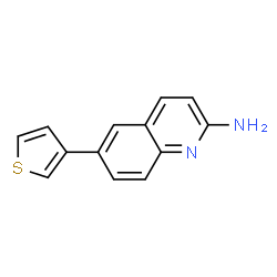 ChemSpider 2D Image | 6-(Thiophen-3-Yl)quinolin-2-Amine | C13H10N2S