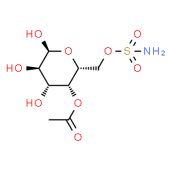 ChemSpider 2D Image | 4-O-Acetyl-6-O-sulfamoyl-alpha-D-galactopyranose | C8H15NO9S