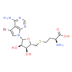 ChemSpider 2D Image | bromo-deaza-SAH | C15H20BrN5O5S