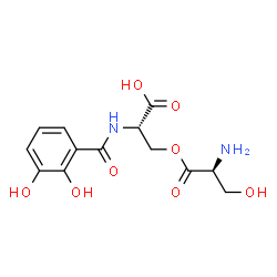 ChemSpider 2D Image | O-[(2S)-2-Amino-3-hydroxypropanoyl]-N-(2,3-dihydroxybenzoyl)-L-serine | C13H16N2O8