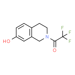 ChemSpider 2D Image | 2-(Trifluoroacetyl)-1,2,3,4-Tetrahydroisoquinolin-7-Ol | C11H10F3NO2