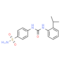 ChemSpider 2D Image | 4-{[(2-Isopropylphenyl)carbamoyl]amino}benzenesulfonamide | C16H19N3O3S