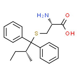 ChemSpider 2D Image | S-[(2R)-2-Methyl-1,1-diphenylbutyl]-L-cysteine | C20H25NO2S