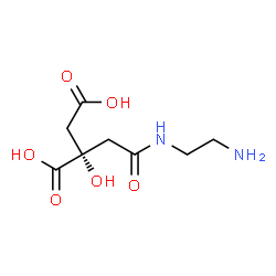 ChemSpider 2D Image | (2S)-2-{2-[(2-Aminoethyl)amino]-2-oxoethyl}-2-hydroxysuccinic acid | C8H14N2O6