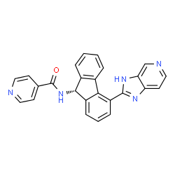 ChemSpider 2D Image | N-[4-(3h-Imidazo[4,5-C]pyridin-2-Yl)-9h-Fluoren-9-Yl-Isonicotinamide | C25H17N5O
