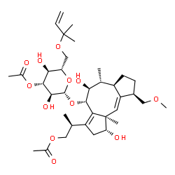 ChemSpider 2D Image | Fusicoccin | C36H56O12