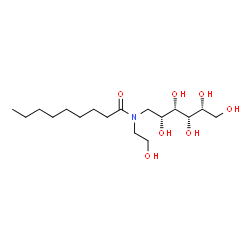 ChemSpider 2D Image | HG9A-9, NONANOYL-N-HYDROXYETHYLGLUCAMIDE | C17H35NO7