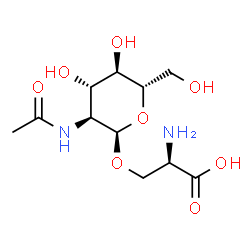 ChemSpider 2D Image | O-(2-acetamido-2-deoxy-alpha-D-galactopyranosyl)-L-serine | C11H20N2O8