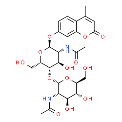 ChemSpider 2D Image | 4-METHYLUMBELLIFERYL CHITOBIOSE | C26H34N2O13