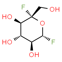 ChemSpider 2D Image | 5-FLUORO-BETA-L-GULOSYL FLUORIDE | C6H10F2O5
