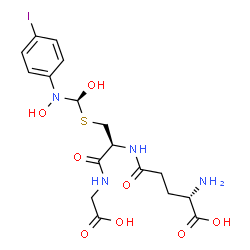 ChemSpider 2D Image | S-(N-HYDROXY-N-IODOPHENYLCARBAMOYL)GLUTATHIONE | C17H23IN4O8S