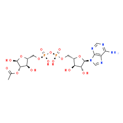 ChemSpider 2D Image | 2'-O-ACETYL ADENOSINE-5-DIPHOSPHORIBOSE | C17H25N5O15P2