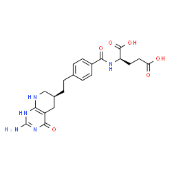 ChemSpider 2D Image | 5,10-Dideazatetrahydrofolic acid | C21H25N5O6