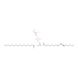 ChemSpider 2D Image | 1-[GLYCEROLYLPHOSPHONYL]-2-[8-(2-HEXYL-CYCLOPROPYL)-OCTANAL-1-YL]-3-[HEXADECANAL-1-YL]-GLYCEROL | C39H75O10P