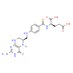 ChemSpider 2D Image | 5-METHYL-5,6,7,8-TETRAHYDROFOLIC ACID | C20H25N7O6