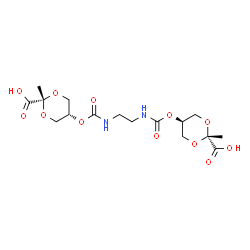 ChemSpider 2D Image | BIS-1,2-{[(Z)-2-CARBOXY-2-METHYL-1,3-DIOXANE]-5-YLOXYCARBAMOYL}-ETHANE | C16H24N2O12