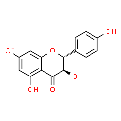 ChemSpider 2D Image | (2R,3R)-3,5-Dihydroxy-2-(4-hydroxyphenyl)-4-oxo-7-chromanolate | C15H11O6