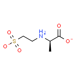 ChemSpider 2D Image | (2R)-2-[(2-Sulfonatoethyl)ammonio]propanoate | C5H10NO5S