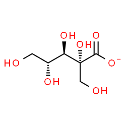 ChemSpider 2D Image | 2-C-(Hydroxymethyl)-D-ribonate | C6H11O7
