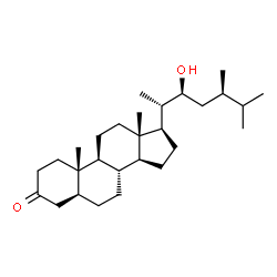 ChemSpider 2D Image | (5alpha,22S,24R)-22-Hydroxyergostan-3-one | C28H48O2