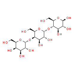 ChemSpider 2D Image | alpha-D-Galp-(1->4)-alpha-D-Galp-(1->4)-beta-D-Glcp | C18H32O16