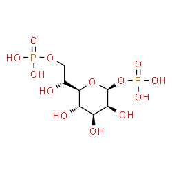 ChemSpider 2D Image | D-glycero-beta-D-manno-heptose 1,7-bisphosphate | C7H16O13P2