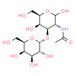 ChemSpider 2D Image | alpha-D-Galp-(1->3)-D-GalpNAc | C14H25NO11