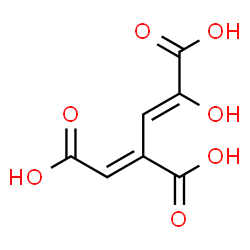 ChemSpider 2D Image | (2Z,4E)-4-carboxy-2-hydroxyhexa-2,4-dienedioic acid | C7H6O7