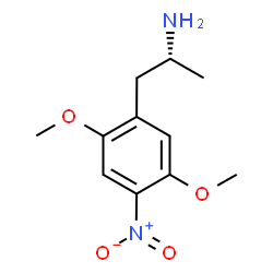 ChemSpider 2D Image | (2R)-1-(2,5-Dimethoxy-4-nitrophenyl)-2-propanamine | C11H16N2O4