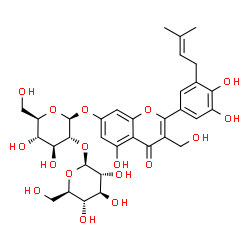 ChemSpider 2D Image | pedunculosumoside C | C33H40O17