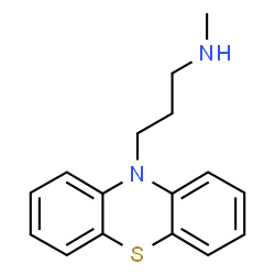 ChemSpider 2D Image | N-Methyl-3-(10H-phenothiazin-10-yl)-1-propanamine | C16H18N2S