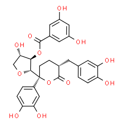 ChemSpider 2D Image | chimarrhinin, (rel)- | C29H28O12