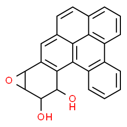 ChemSpider 2D Image | 1a,12,13,13a-Tetrahydronaphtho[4',3',2',1':1,12]tetrapheno[8,9-b]oxirene-12,13-diol | C24H16O3