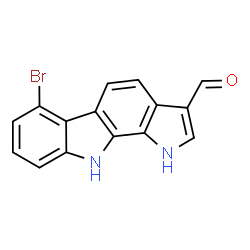 ChemSpider 2D Image | 6-Bromo-1,10-dihydropyrrolo[2,3-a]carbazole-3-carbaldehyde | C15H9BrN2O