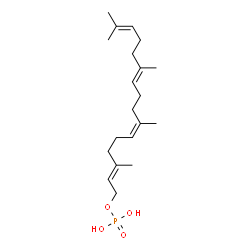 ChemSpider 2D Image | (2E,6Z,10E)-3,7,11,15-Tetramethyl-2,6,10,14-hexadecatetraen-1-yl dihydrogen phosphate | C20H35O4P