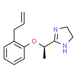 ChemSpider 2D Image | 2-[(1R)-1-(2-Allylphenoxy)ethyl]-4,5-dihydro-1H-imidazole | C14H18N2O