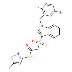 ChemSpider 2D Image | ML169 | C21H17BrFN3O4S