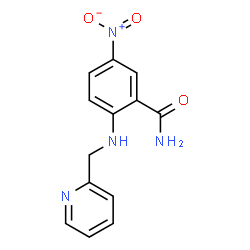 ChemSpider 2D Image | 5-Nitro-2-[(2-pyridinylmethyl)amino]benzamide | C13H12N4O3