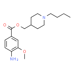 ChemSpider 2D Image | (1-Butyl-4-piperidinyl)methyl 4-amino-3-methoxybenzoate | C18H28N2O3