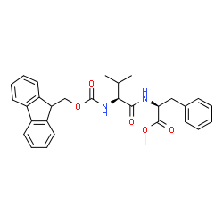 ChemSpider 2D Image | Methyl N-[(9H-fluoren-9-ylmethoxy)carbonyl]-L-valyl-L-phenylalaninate | C30H32N2O5