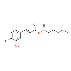 ChemSpider 2D Image | (S)-1'-methylhexyl caffeate | C16H22O4