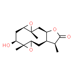 ChemSpider 2D Image | (1aR,2aR,5S,5aR,6aR,7aR,8S,9aR)-8-Hydroxy-1a,5,7a-trimethyldecahydrobisoxireno[4,5:8,9]cyclodeca[1,2-b]furan-4(1aH)-one | C15H22O5