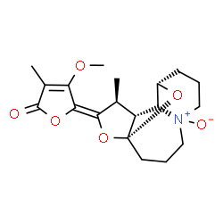 ChemSpider 2D Image | (5Z)-4-Methoxy-3-methyl-5-[(1R,9S,10R,11R,12S)-12-methyl-5-oxido-14,15-dioxa-5-azatetracyclo[7.5.1.0~1,11~.0~5,10~]pentadec-13-ylidene]-2(5H)-furanone | C19H25NO6