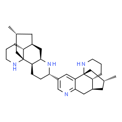ChemSpider 2D Image | (1R,1'R,2'R,5'S,7'R,9S,9'S,10R,10'R,16R,16'R)-16,16'-Dimethyl-4,5'-bi(6,14-diazatetracyclo[7.5.3.0~1,10~.0~2,7~]heptadecane)-2,4,6-triene | C32H48N4