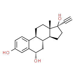 ChemSpider 2D Image | 6?-hydroxy-ethinylestradiol | C20H24O3