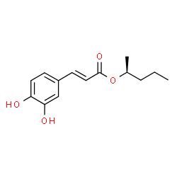 ChemSpider 2D Image | (S)-1'-methylbutyl caffeate | C14H18O4