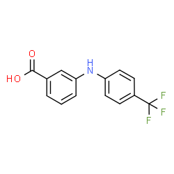 ChemSpider 2D Image | 3-((4-(Trifluoromethyl)phenyl)amino)benzoic acid | C14H10F3NO2